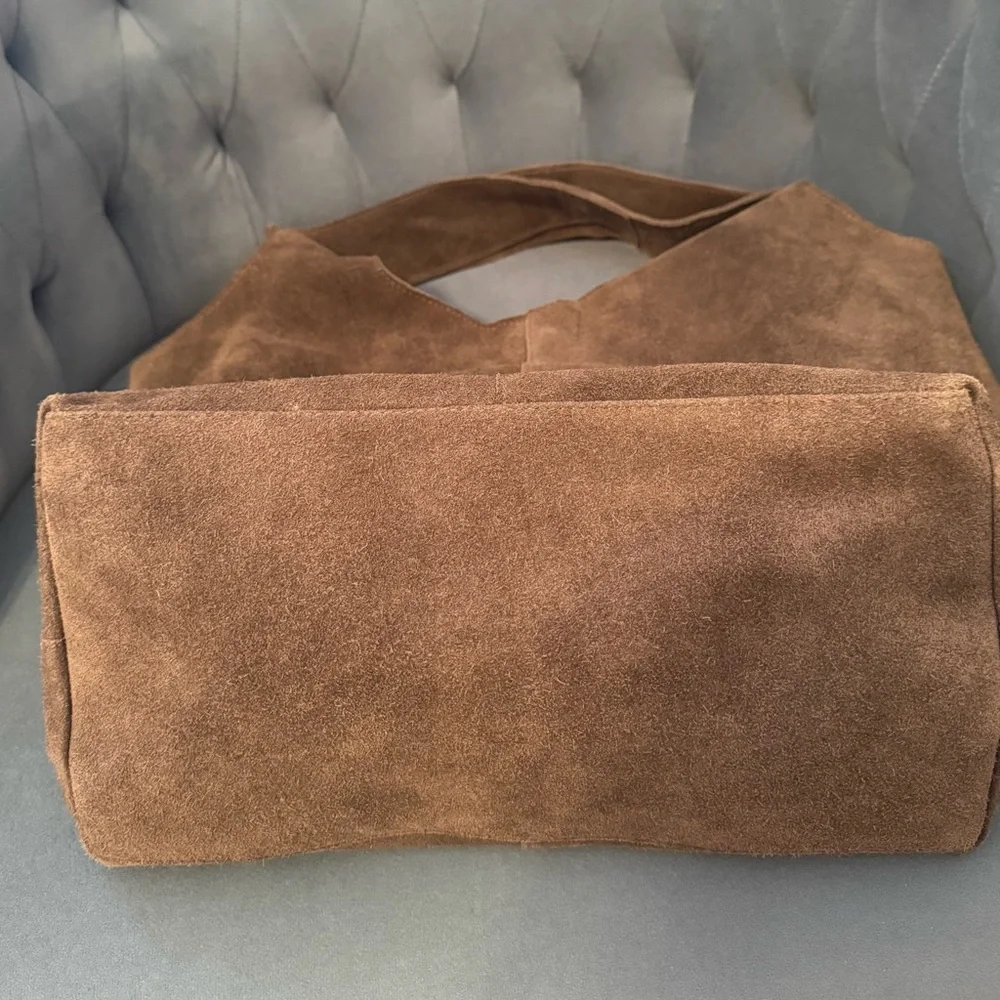 Roost Suede Leather Hobo Bag